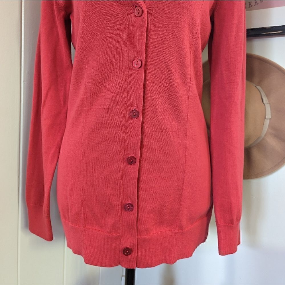 Brooks Brothers Cardigan SM Tomato Girl Preppy Chic Normcore Heritage - Picture 4 of 9